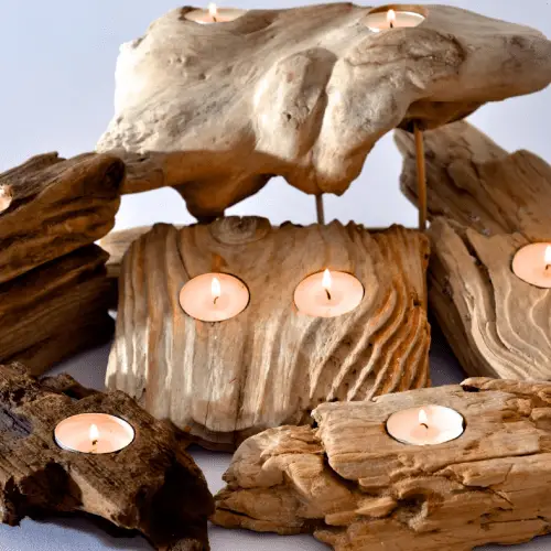 driftwood candle craft