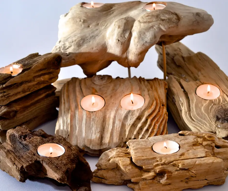 driftwood candle craft