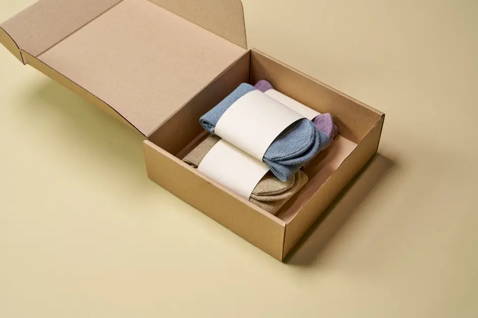 Socks in interesting packaging for sale on Etsy